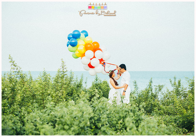 pangea beach resort lilo-an cebu prenup, engagement session, bukool photography, cebu wedding package, skye wedding coordinator, erwin-chuchi prenup, fantasy theme prenup, peppermint makeup artistry by raine, balloons prenup