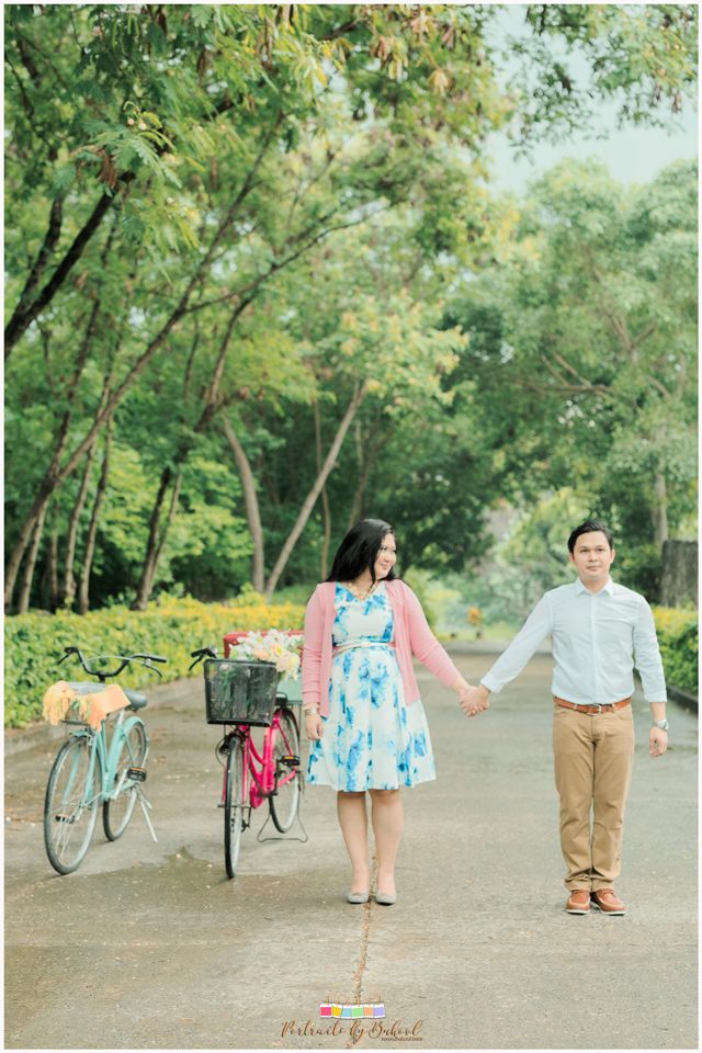 vintage themed prenup, rain prenup, vintage bicycle, good shepherd cebu prenup, liz cinco hair and makeup artist, bukoolfilms wedding video, portraits by bukool, cuckoo cloud concepts