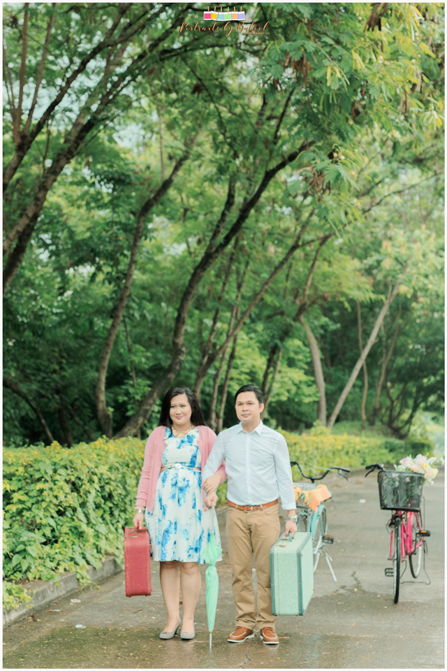 vintage themed prenup, rain prenup, vintage bicycle, good shepherd cebu prenup, liz cinco hair and makeup artist, bukoolfilms wedding video, portraits by bukool, cuckoo cloud concepts