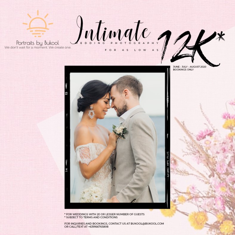 wedding photography rate, intimate wedding package, covid-19