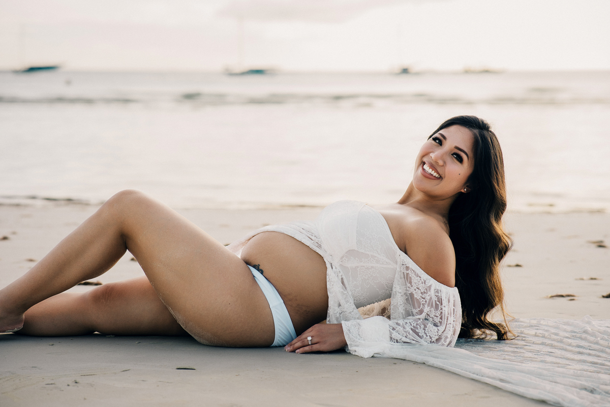 maternity photography, family portrait photographer, boracay island, sunset, portraits by bukool