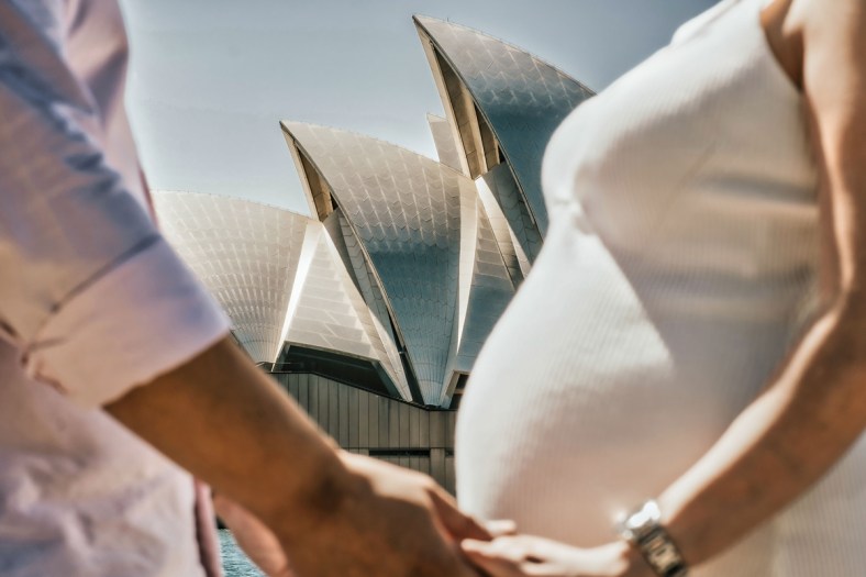 Sydney Maternity Photo Shoot, Family Portraits, Maternity Shoot, © Portraits by Bukool, Sydney Opera House, Sydney Harbour Bridge, Sydney Photographer, Mariann Silud Maternity, Maternity Photoshoot, Sydney Australia