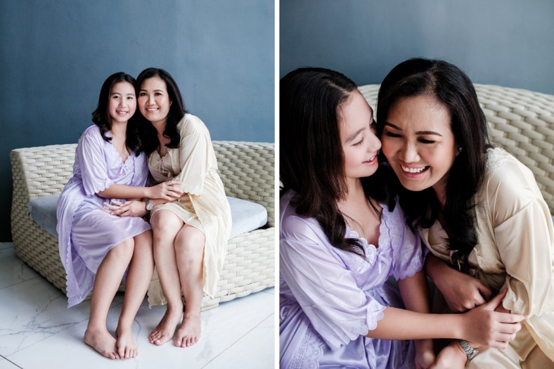 Bride and maid of honor, Jimmy and Maureen Wedding, Cebu Wedding Photographer, Portraits by Bukool, Cebu Archdiocesan Shrine of Saint Pedro Calungsod, Golden Peak Hotel Wedding