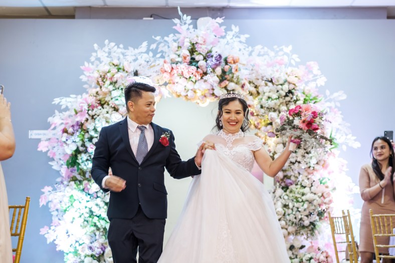 Jimmy and Maureen Wedding, Cebu Wedding Photographer, Portraits by Bukool, Cebu Archdiocesan Shrine of Saint Pedro Calungsod, Golden Peak Hotel Wedding, bride and groom entrance