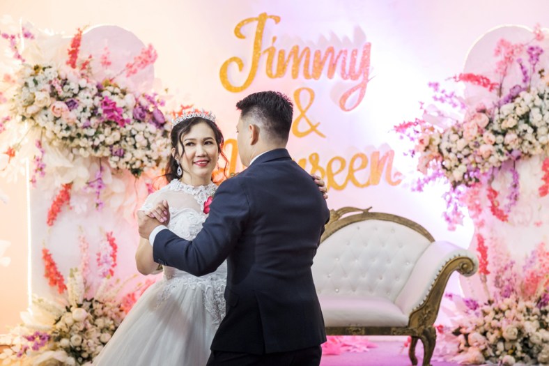 Jimmy and Maureen Wedding, Cebu Wedding Photographer, Portraits by Bukool, Cebu Archdiocesan Shrine of Saint Pedro Calungsod, Golden Peak Hotel Wedding, bride and groom first dance