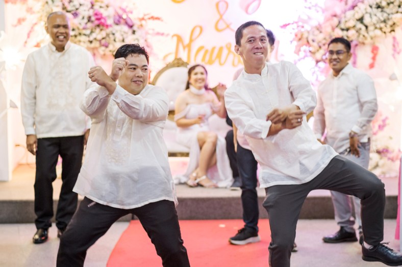 Jimmy and Maureen Wedding, Cebu Wedding Photographer, Portraits by Bukool, Cebu Archdiocesan Shrine of Saint Pedro Calungsod, Golden Peak Hotel Wedding, wedding guests dancing
