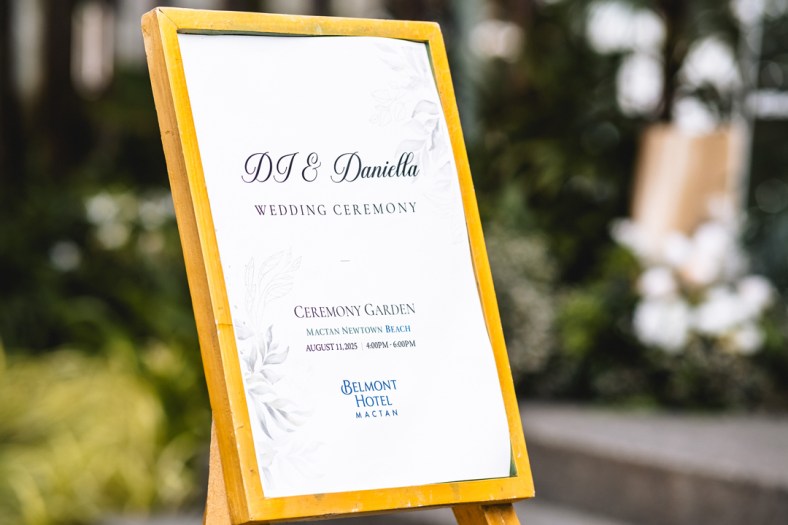 DJ and Ella Wedding, Reception Details, Portraits by Bukool, Belmont Hotel Cebu Wedding, Mactan Newtown Beach Wedding, Cebu Wedding Photographer