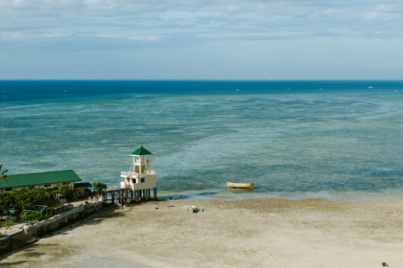 Rosh & Rachel Cebu Wedding, Cebu Wedding photographer, Nalusuan Island Cebu Wedding, Drone shot of Nalusuan Island Cebu